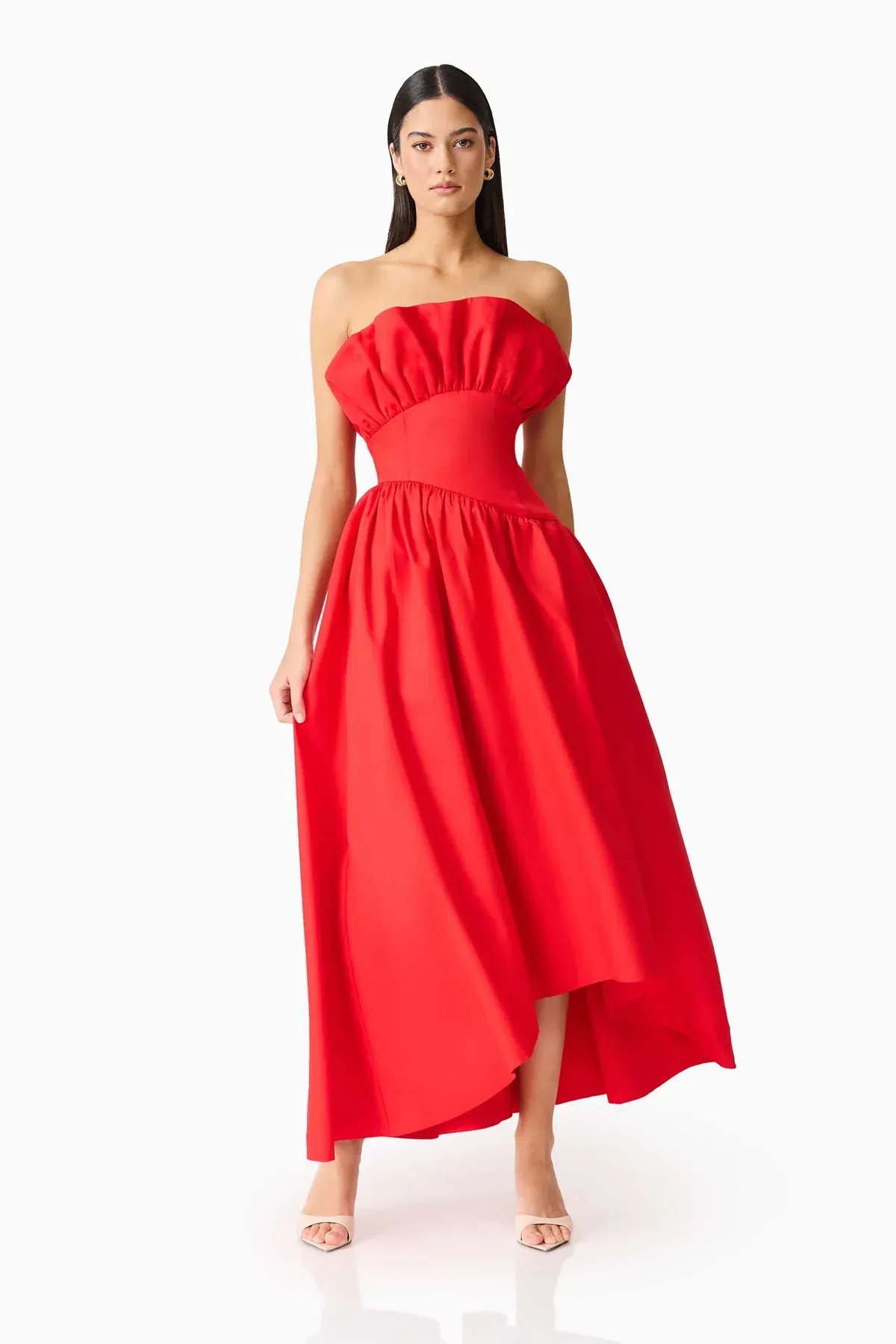 Elliatt Laurel Midi Gown Red Size 10 - Image 5