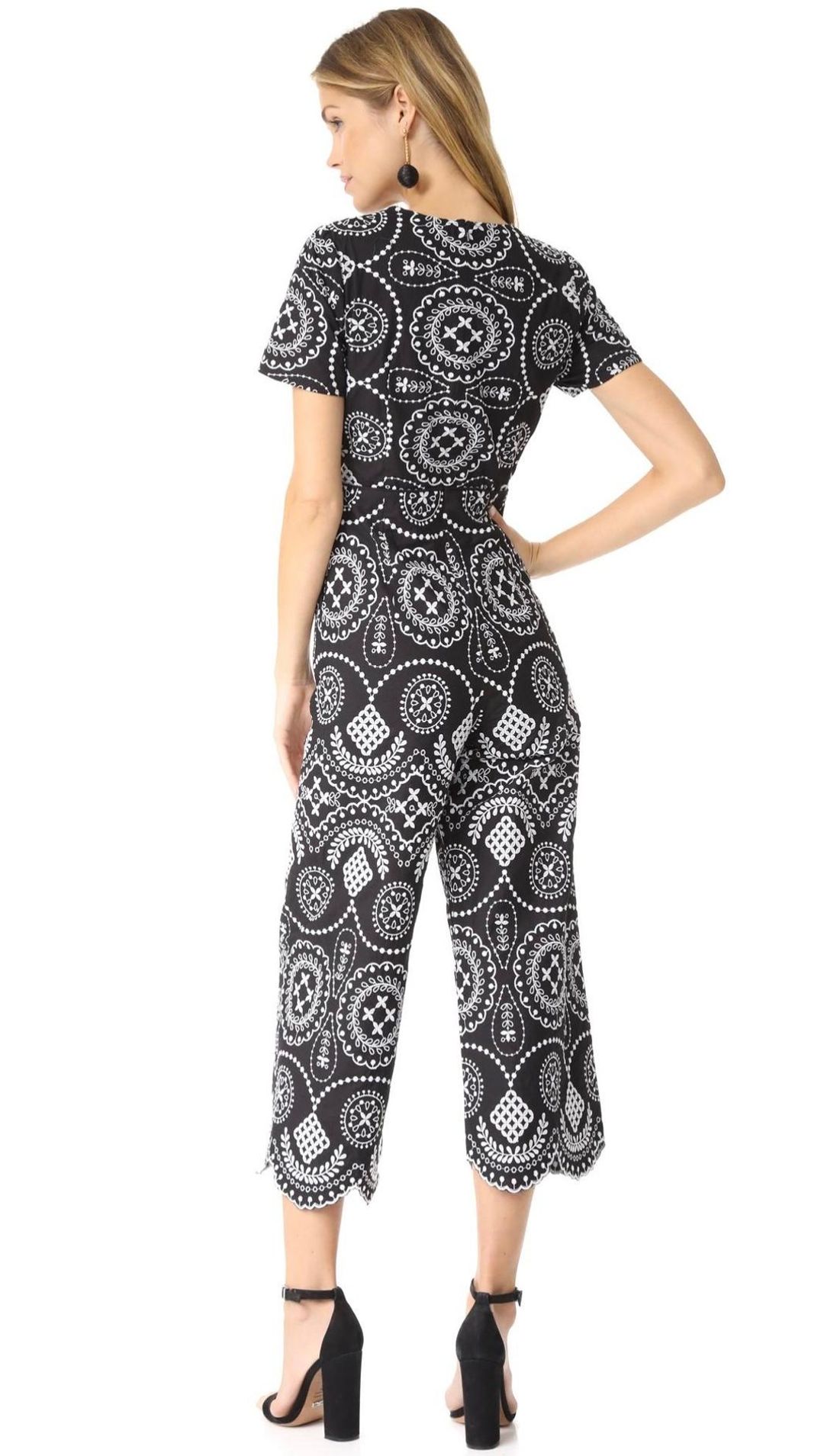 Black white size 12 Alice Mccall Crave you jumpsuit for rent on The Volte - main image