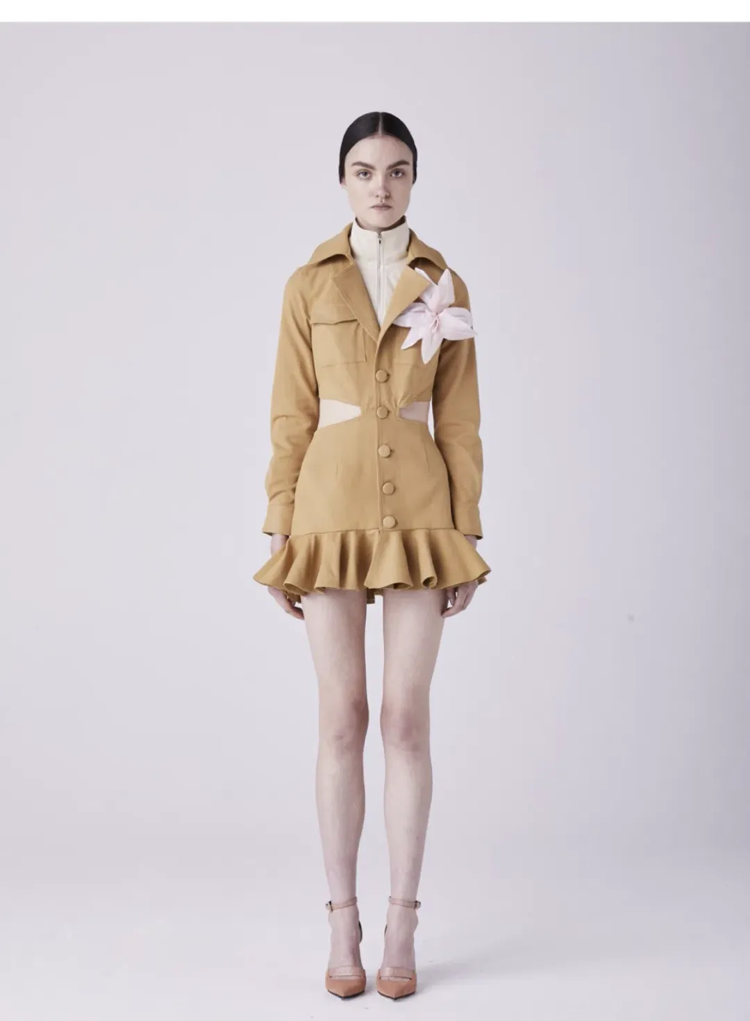 Atoir One Last Time Mini Dress Mustard Yellow Size 10 for rent on The Volte - main image