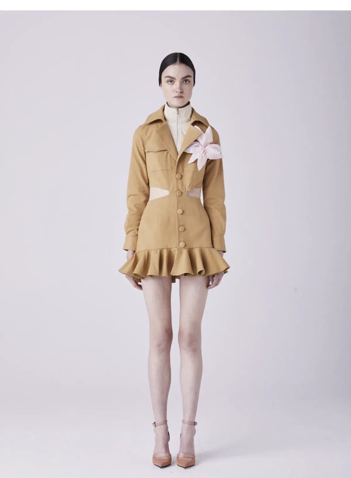 Atoir One Last Time Mini Dress Mustard Yellow Size 10 for rent on The Volte - main image
