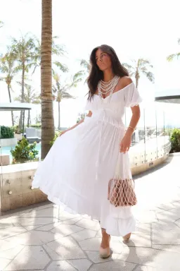 Coven & Co Boho Maternity True Romance Gown White Size XS / AU 8 for rent on The Volte - image 5