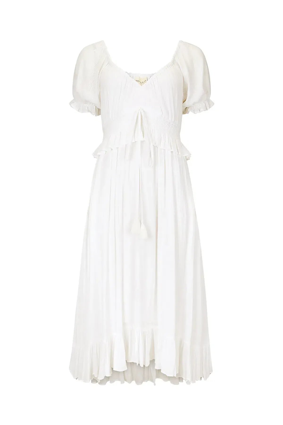 Coven & Co Boho Maternity True Romance Maxi Gown White Size M / AU 12 - Image 7