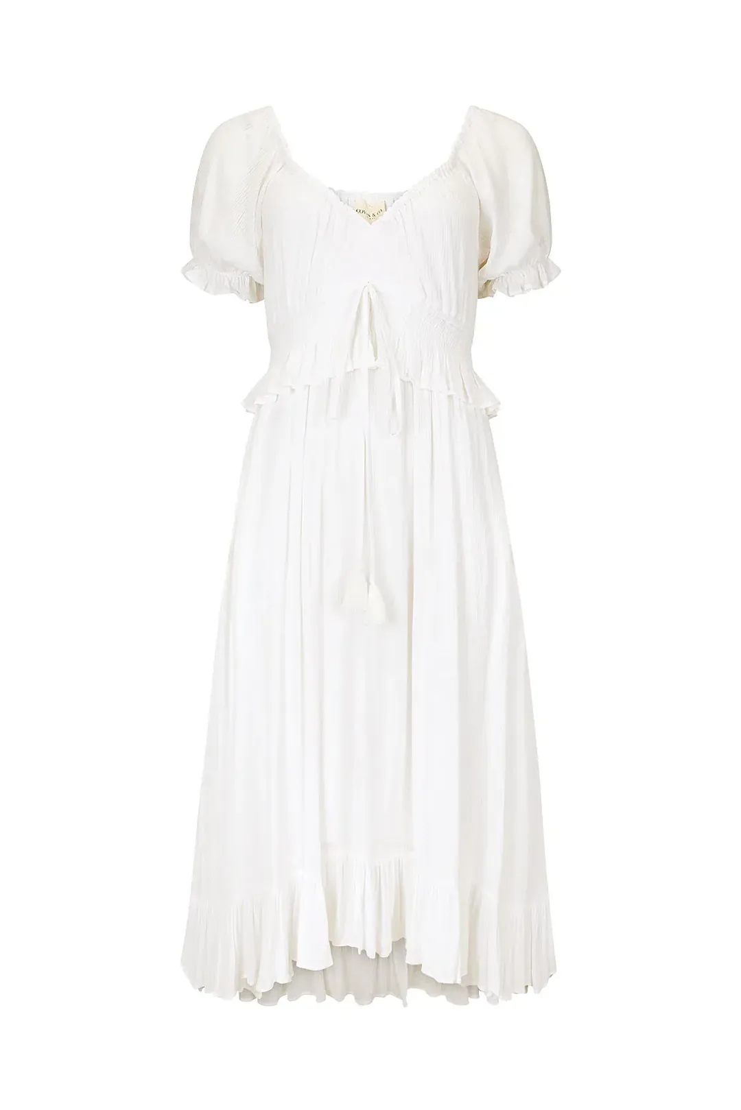 Coven & Co Boho Maternity True Romance Gown White Size L / AU 14 for rent on The Volte - main image