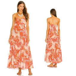 Zimmermann Lola Tie Front Midi Dress in Raspberry Floral Size 0/AU 6 for rent on The Volte - image 1
