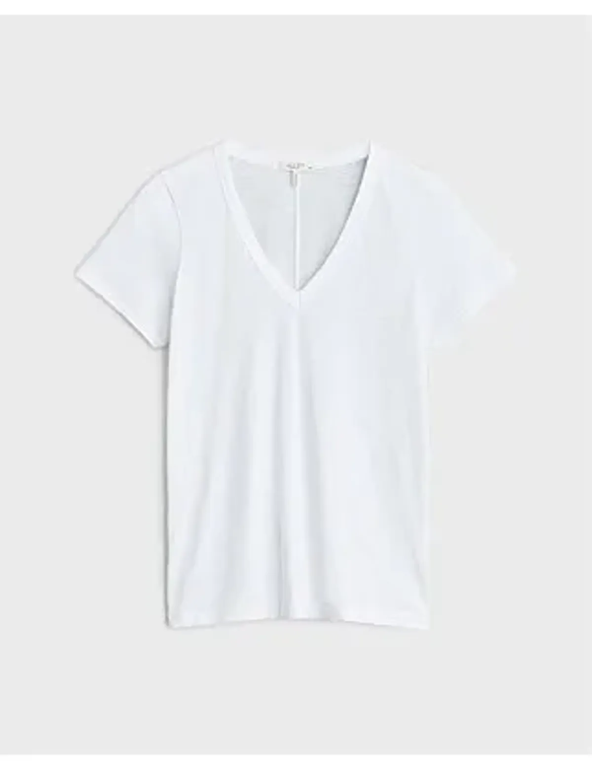 Rag & Bone The Slub Vee Neck T-Shirt White XS/AU 6 - Image 3
