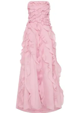 Aje Allairie Strapless Gown Chalk Pink Size 10 for rent on The Volte - image 2