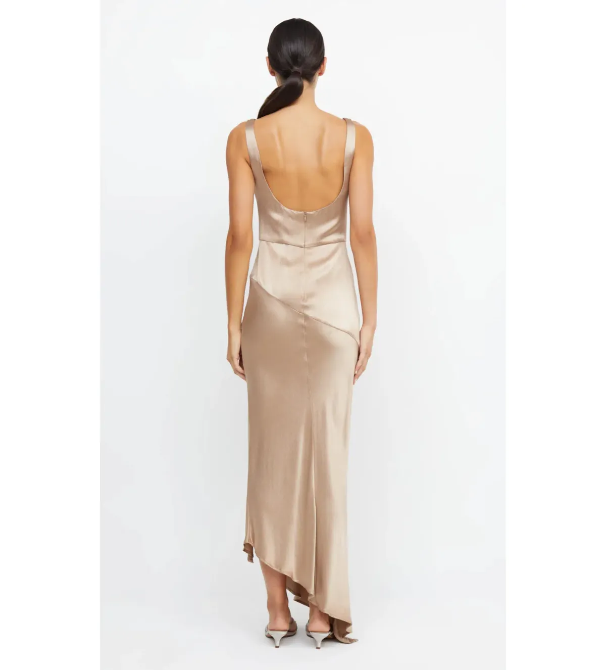 Bec & Bridge Moon Dance Cowl Maxi Dress in Golden Size AU8 - Image 3