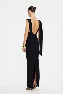 Effie Kats Audrey Gown in Black Size 10 for rent on The Volte - image 3
