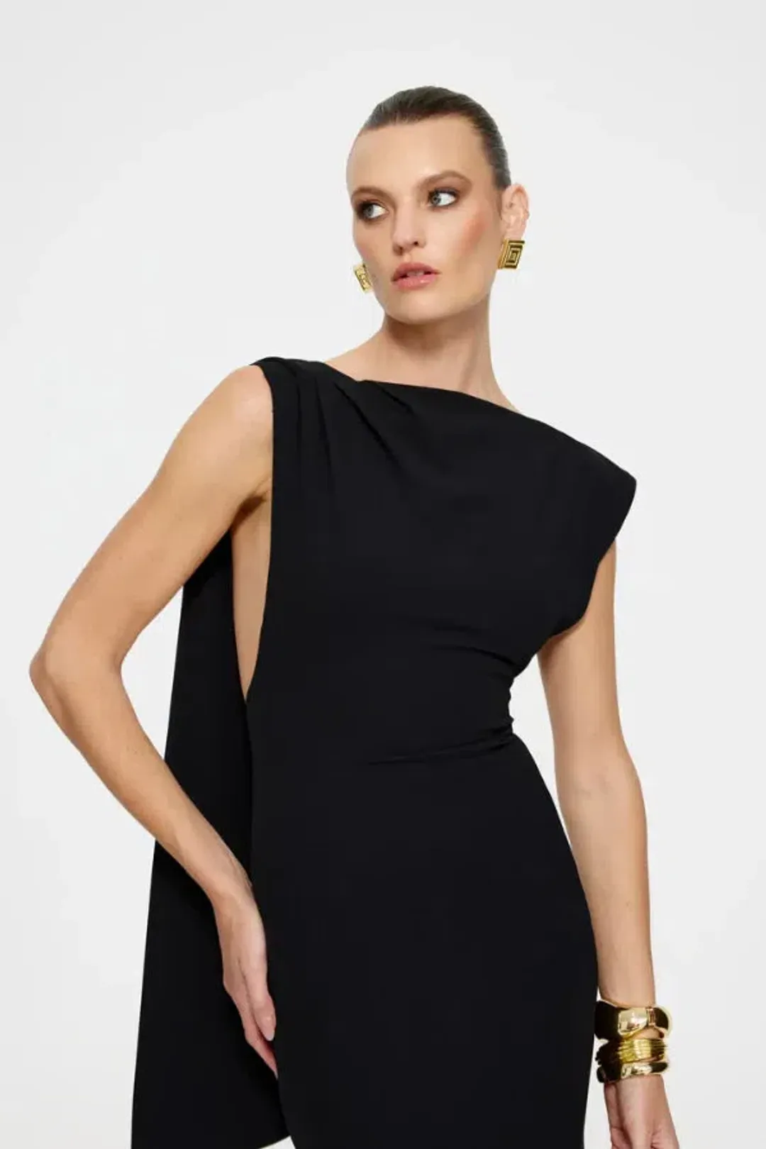 Effie Kats Audrey Gown in Black Size 10 for rent on The Volte - main image
