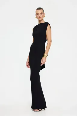 Effie Kats Audrey Gown in Black Size 10 for rent on The Volte - image 2