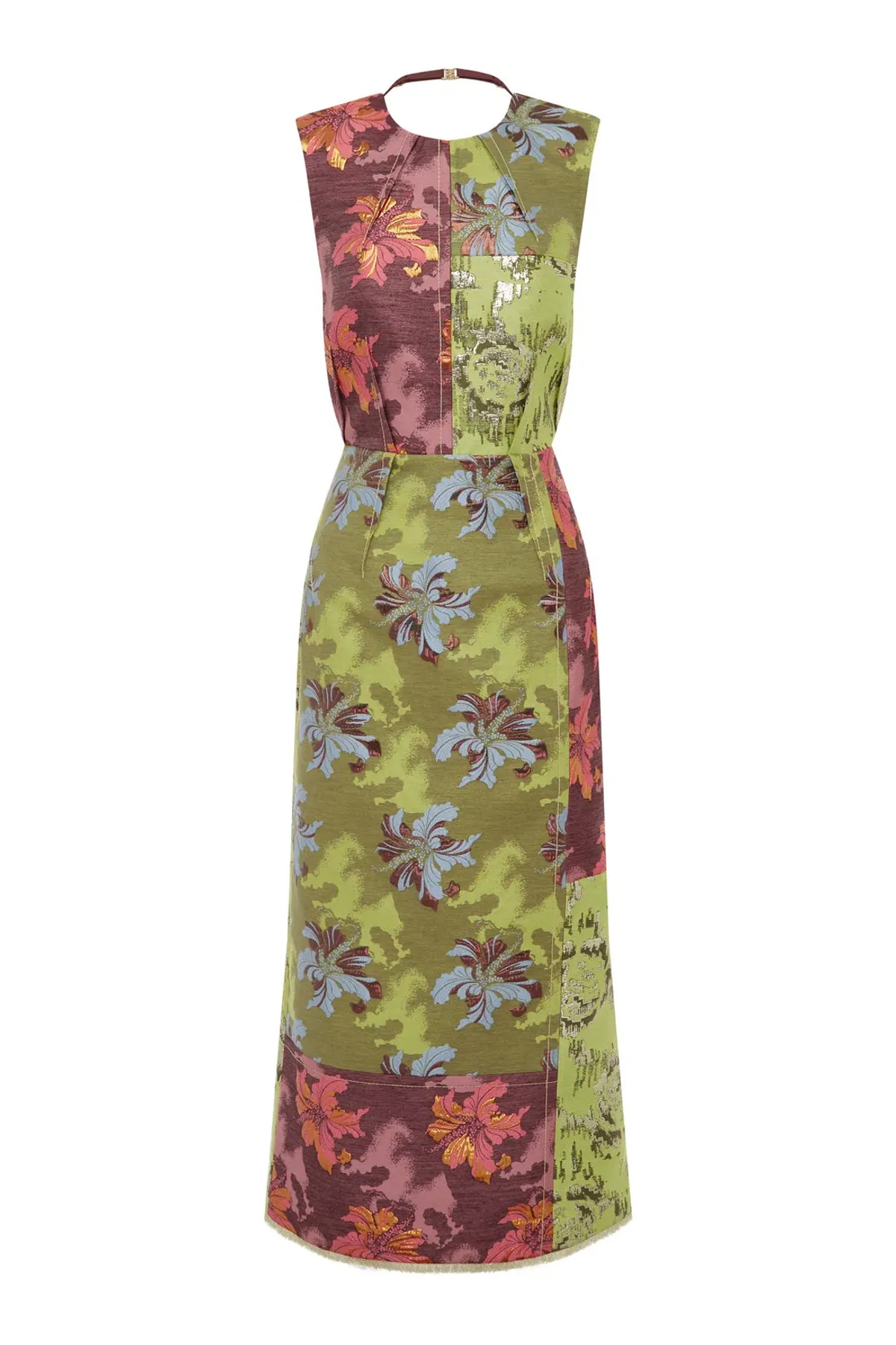 Alemais Adriana Jacquard Midi Gown Multi Floral Size AU16 - Image 3