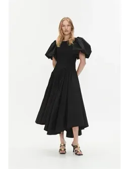 AJE Wisteria Midi Dress Black Size 10 for rent on The Volte - image 6
