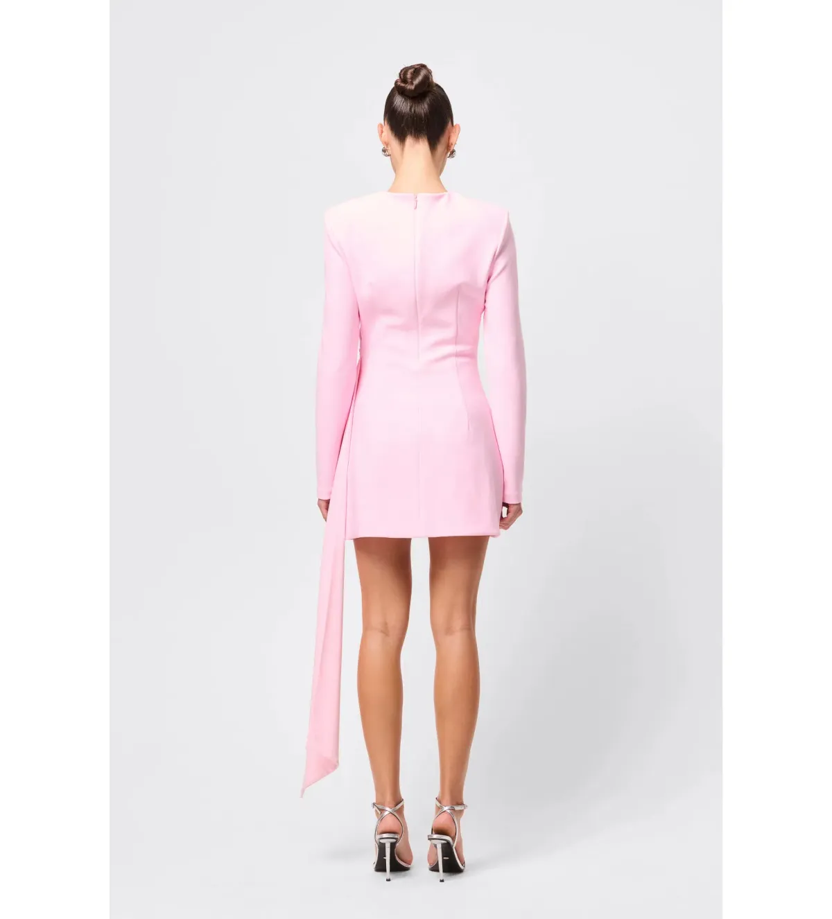 Mossman Sense of Mystery Draped Mini Dress Pink Size 14 - Image 3