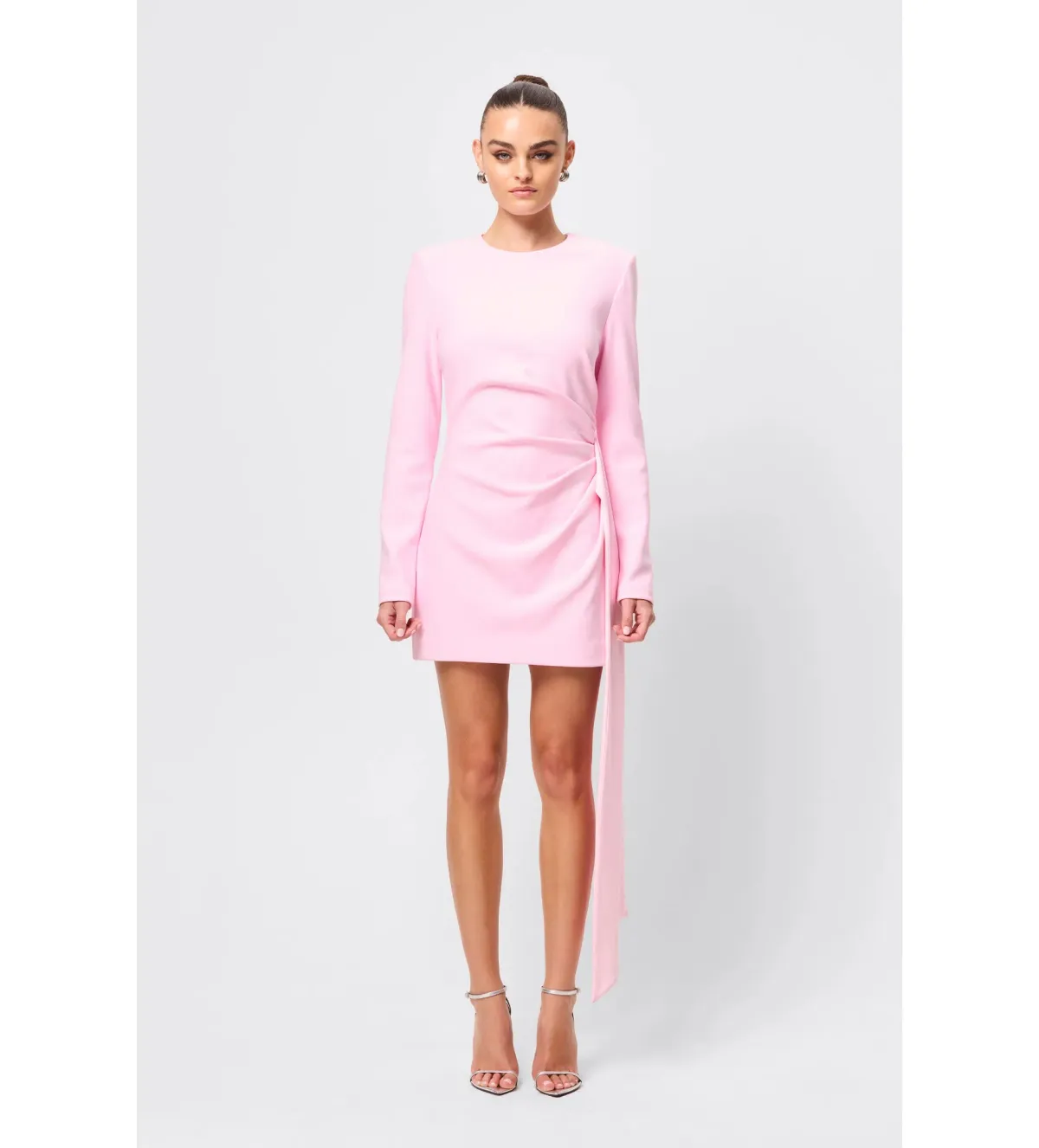 Mossman Sense of Mystery Draped Mini Dress Pink Size 14 - Image 1