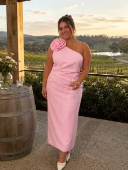 Mossman Dreamstate Maxi Dress Pink Size 14 for rent on The Volte - image 1