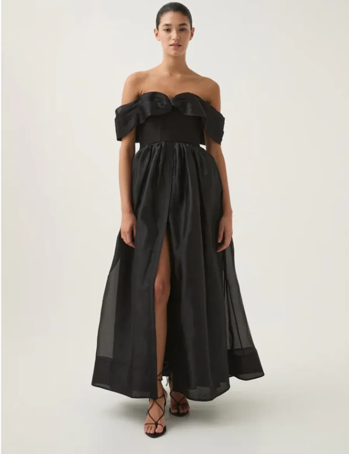 Aje Cordelia Corseted Maxi Dress Black Size AU 6 - Image 2