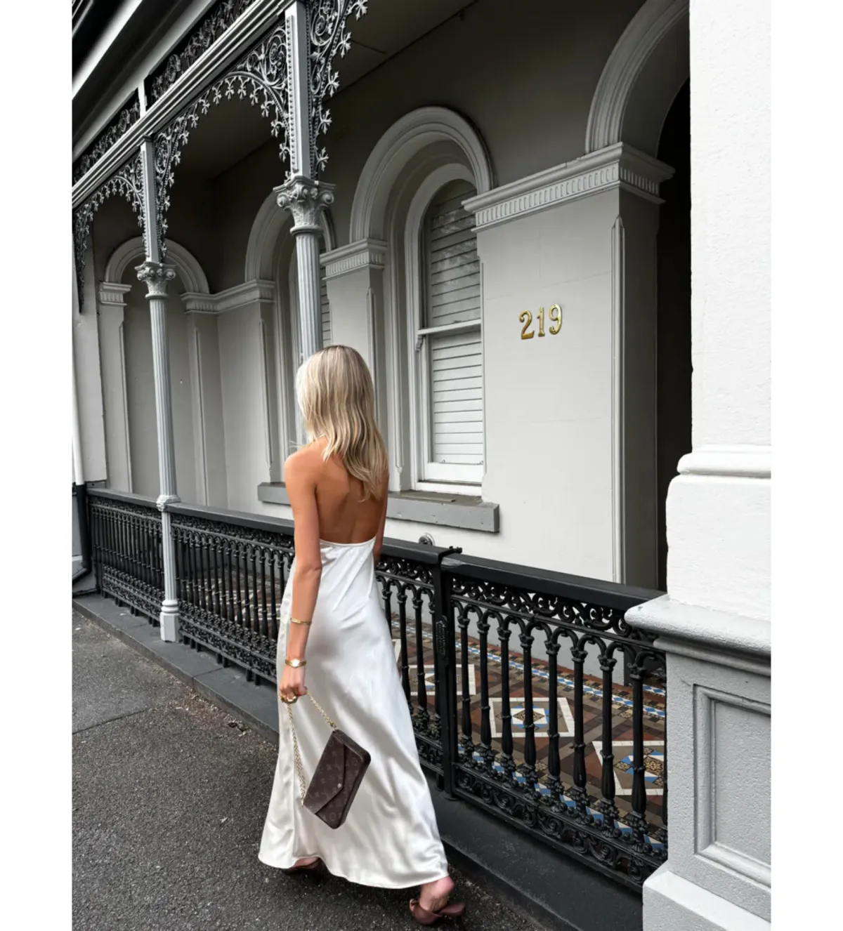 Desero Jacare Roma Maxi Dress in White Size AU6 - Image 3