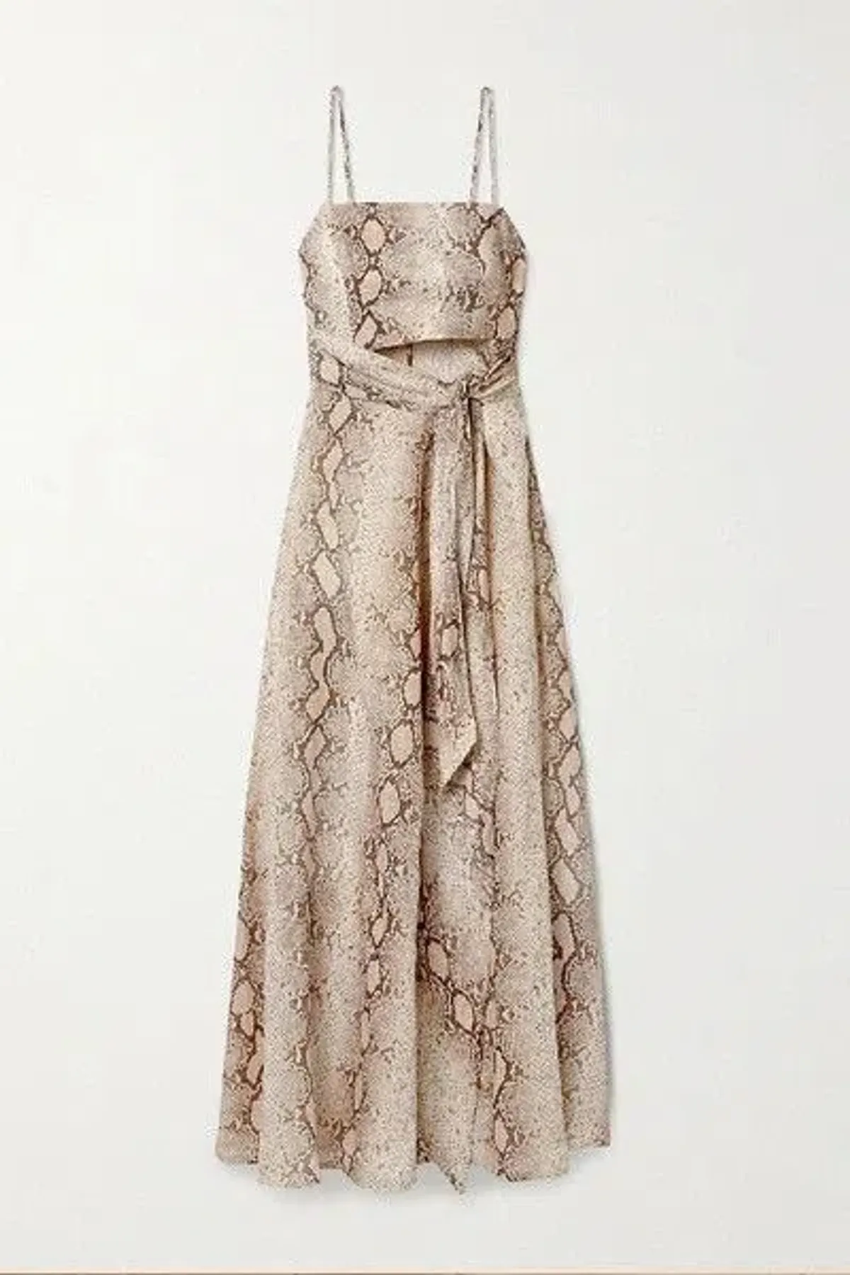Zimmermann Bellitude Python Cut Out Midi Dress Animal Print Size 1/AU10 - Image 2