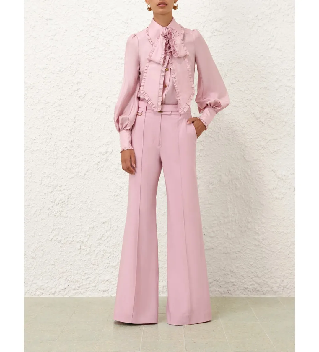 Zimmermann Illuminate Pants Set in Lilac Size 0P / AU 6P for rent on The Volte - main image