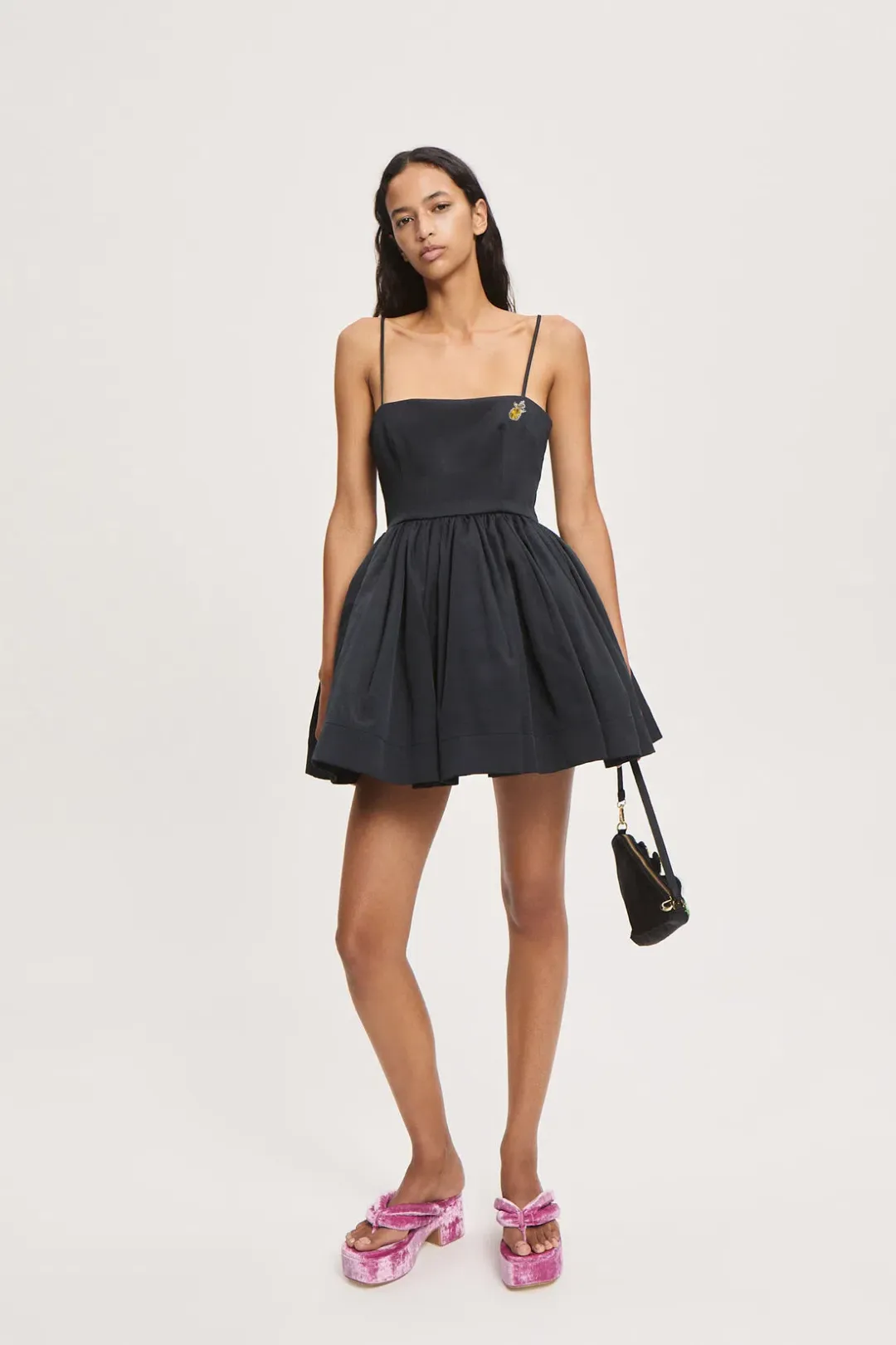 Alemais Ember Mini Dress Black Size 6 for rent on The Volte - main image