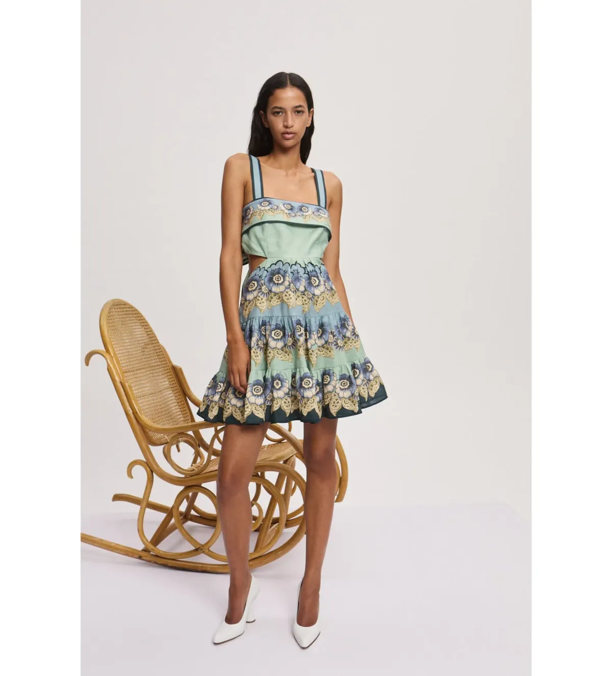 Alemais Madalena Cut Out Mini Dress Size 6 - Image 1