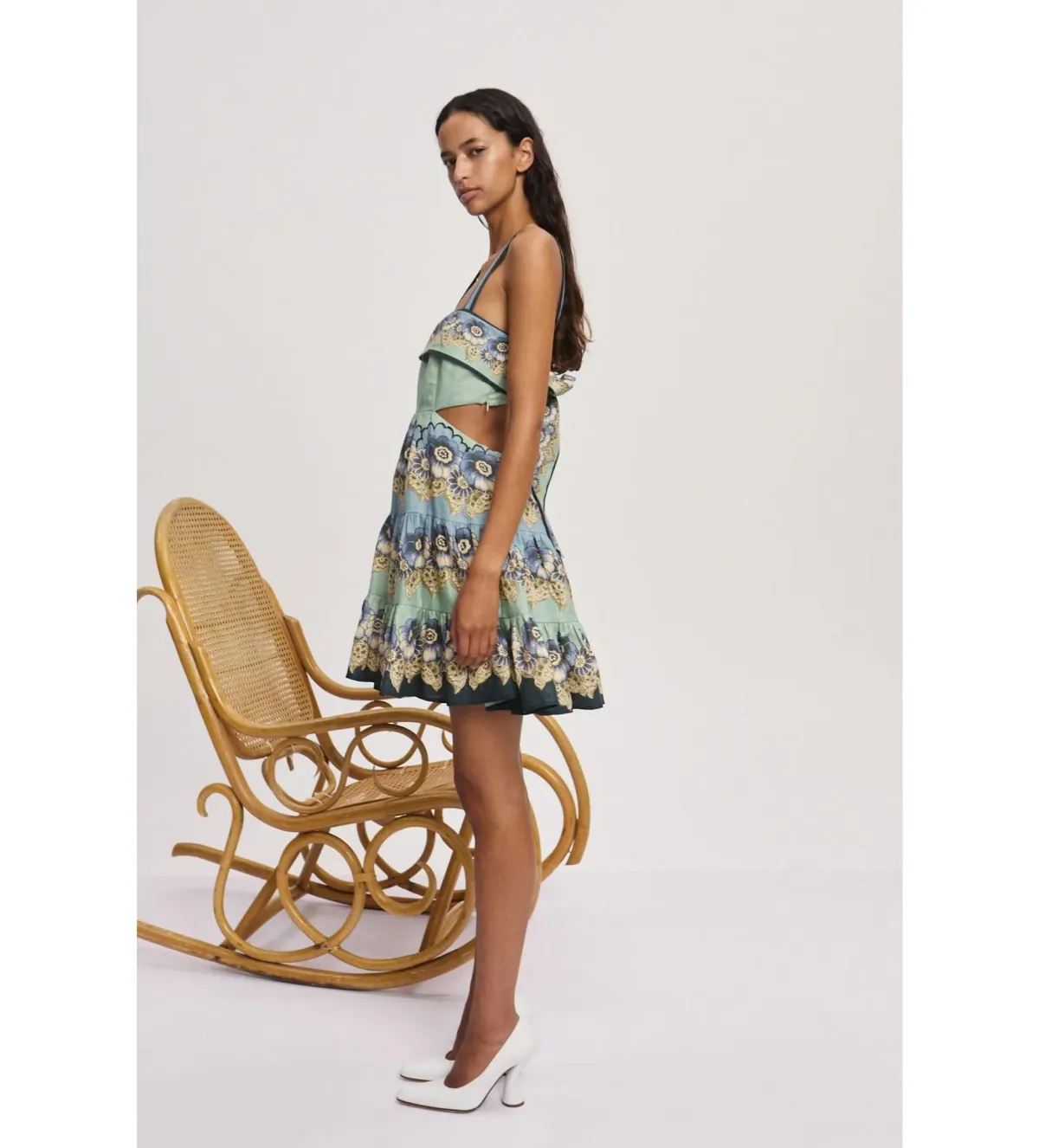 Alemais Madalena Cut Out Mini Dress Size 6 - Image 2
