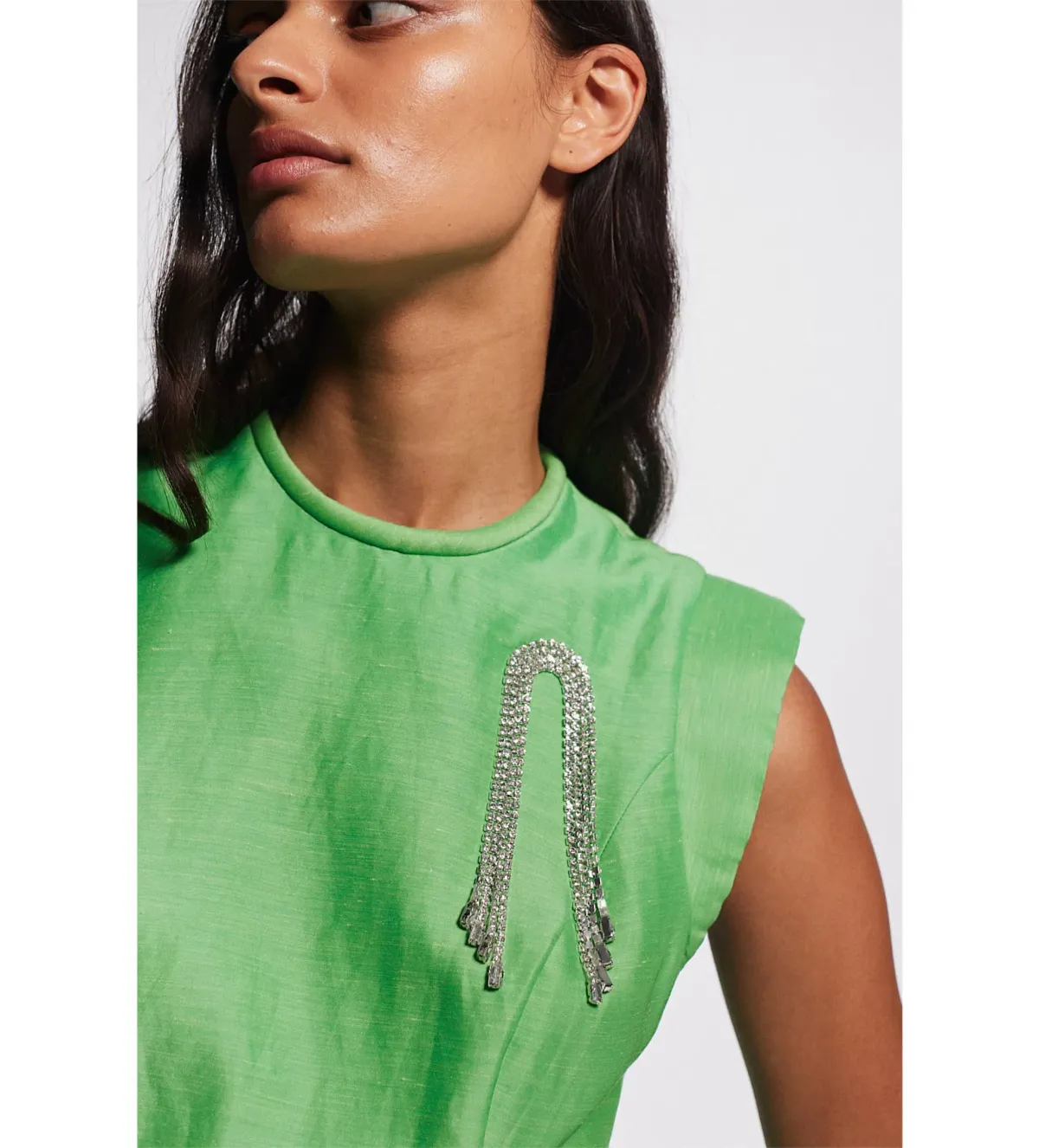 Alemais Dazzle Midi Dress in Green Size 6 - Image 4