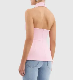 Rebecca Vallance Aymee Top Soft Pink Size 10 for rent on The Volte - image 3