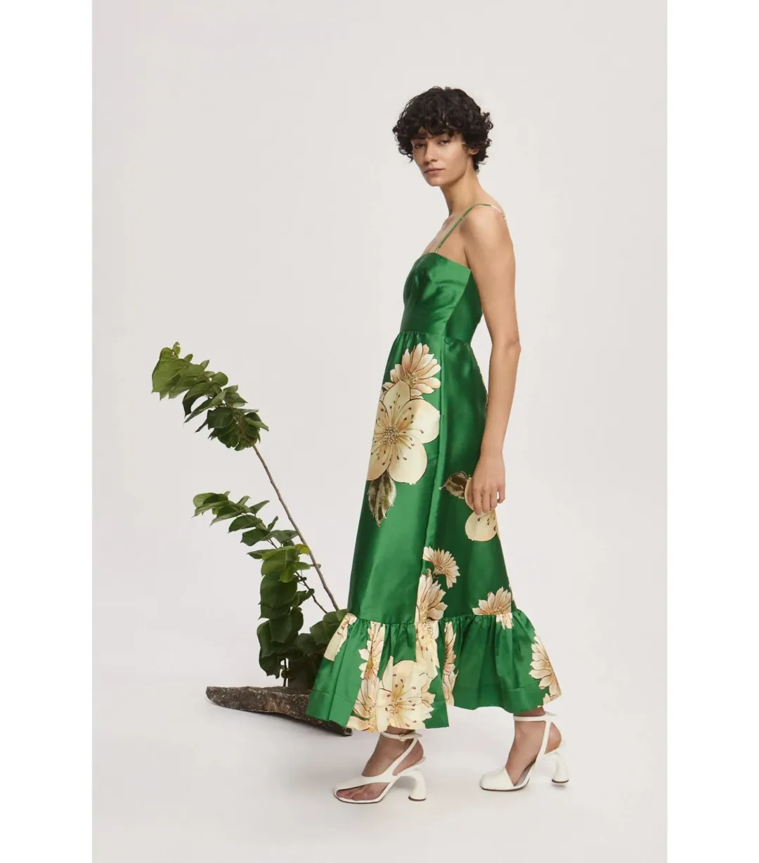 Alemais Sage Midi Dress Green Size AU 8 for rent on The Volte - main image