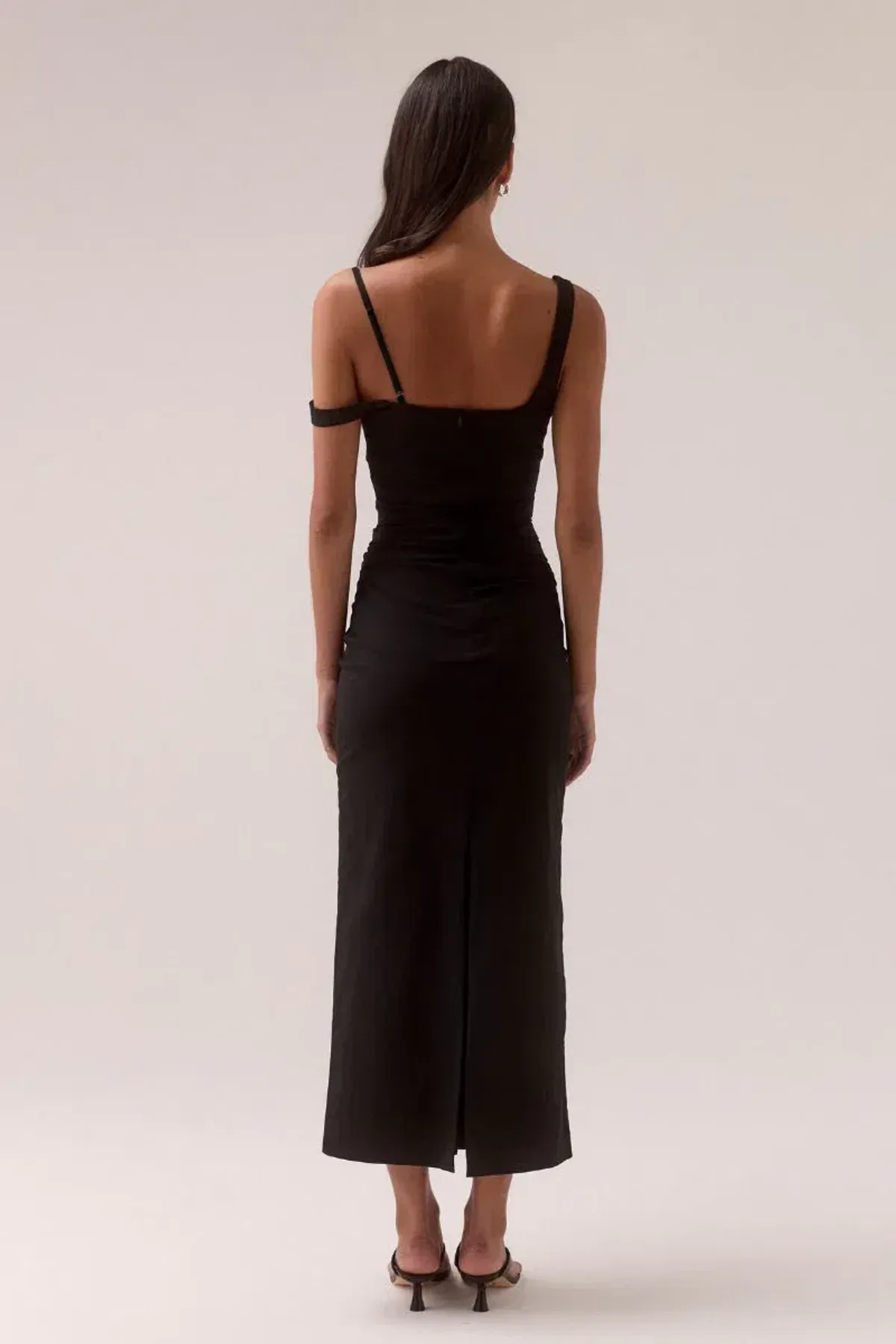 Sovere Lure Midi Dress Black Size 10 - Image 4