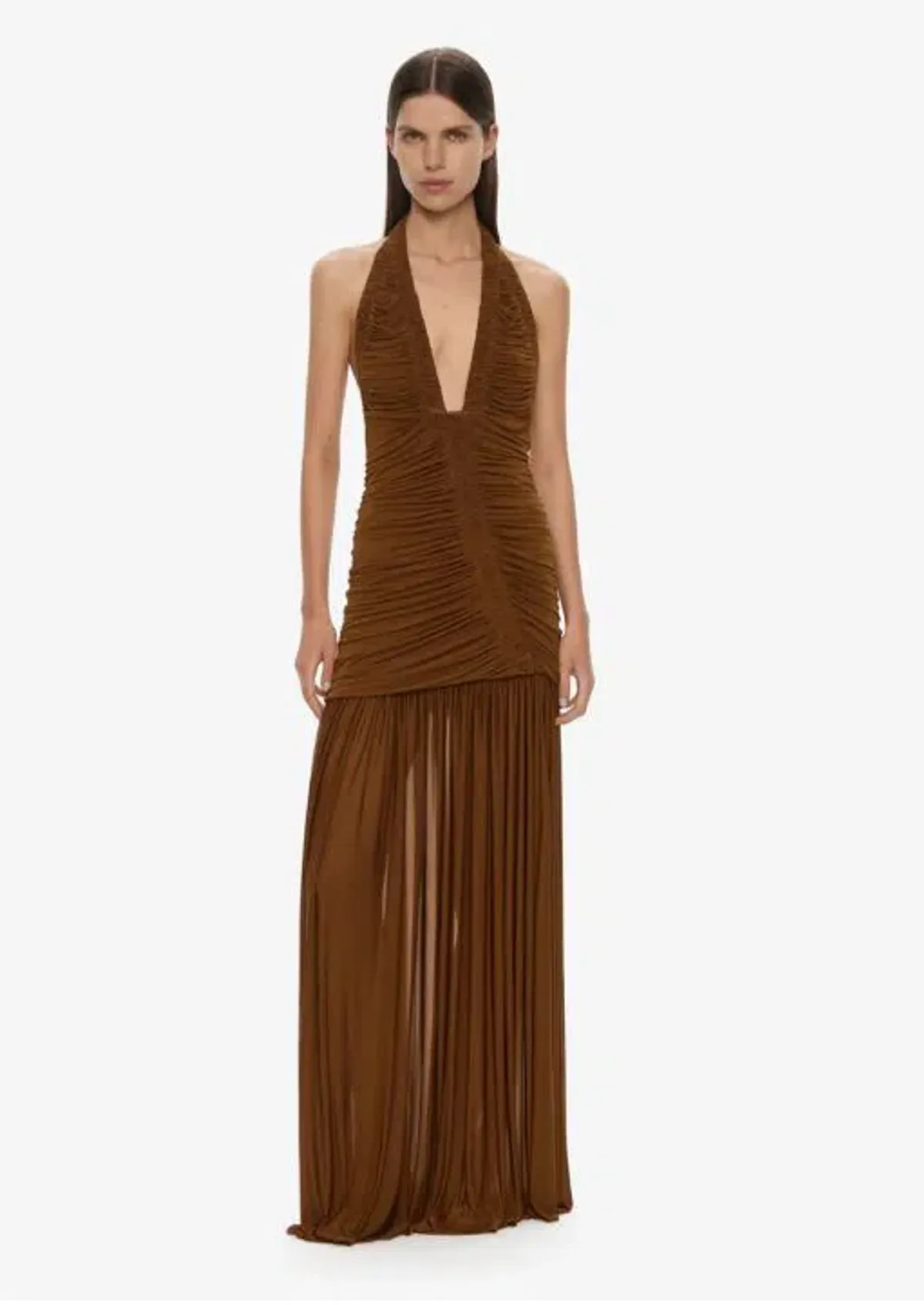 Christopher Esber Orion Gown Maxi Dress in Russet Size AU 8 - Image 1