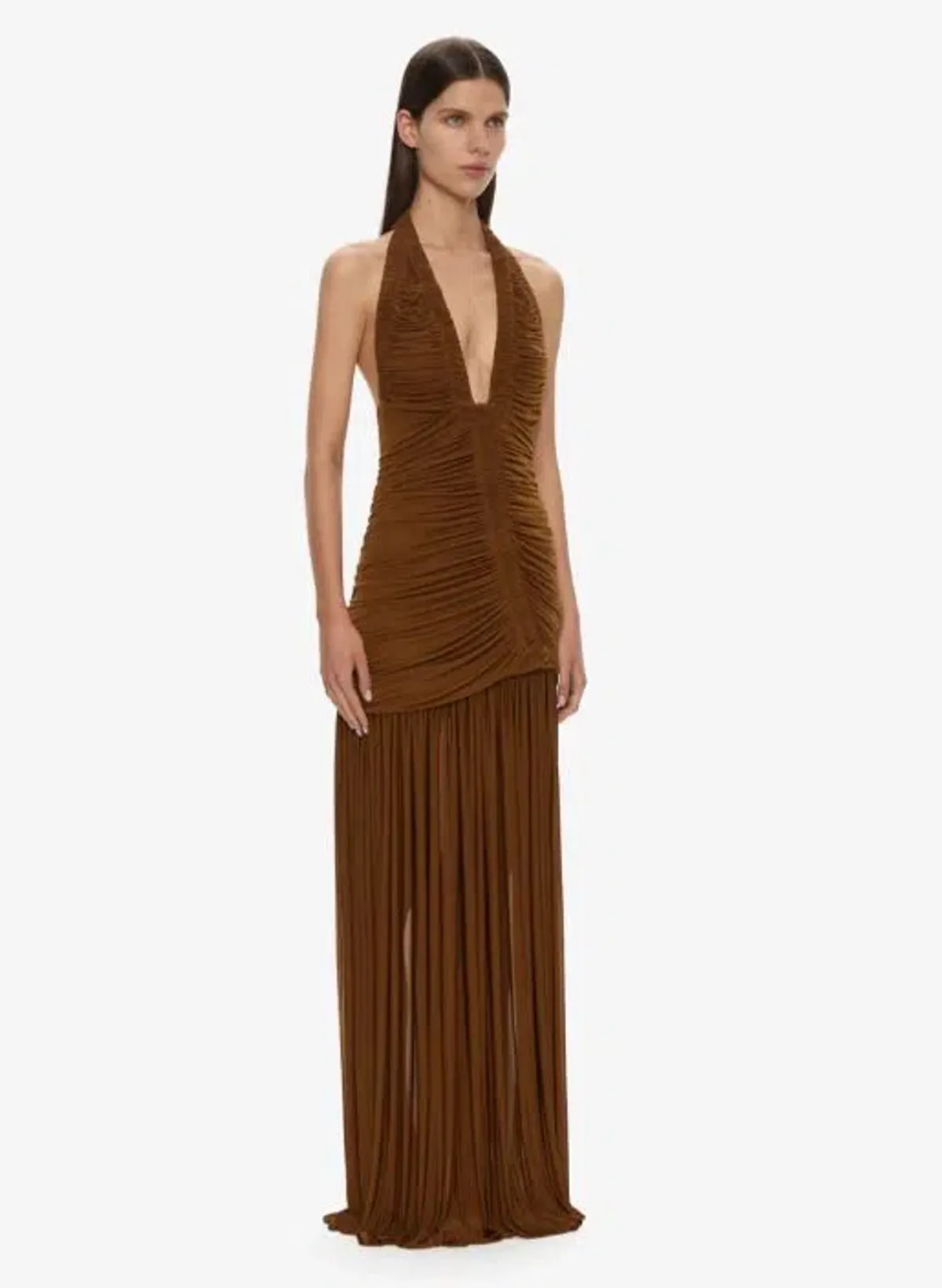 Christopher Esber Orion Gown Maxi Dress in Russet Size AU 8 - Image 2