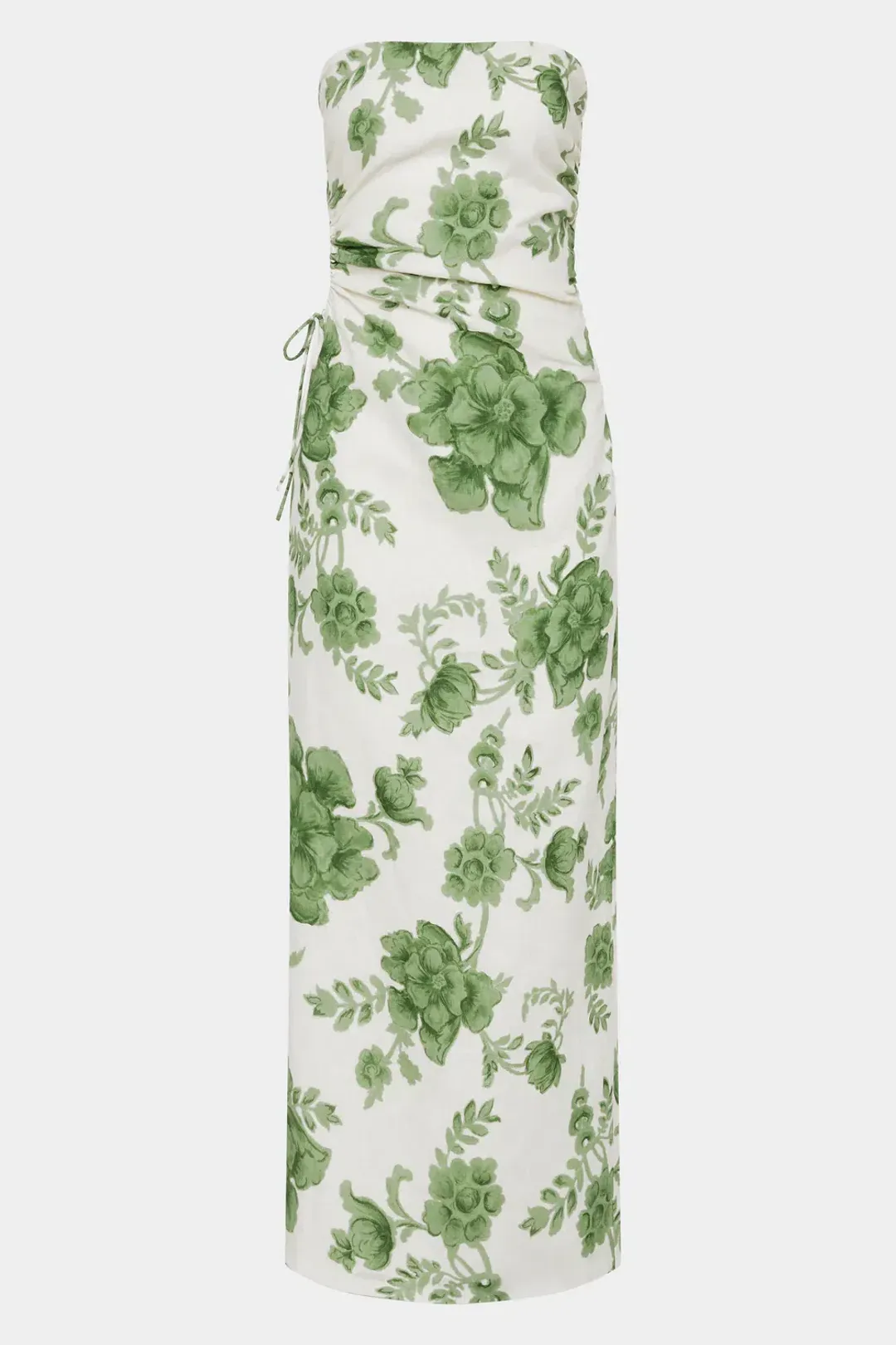 Sir the Label Gardella Strapless Midi Dress in Frisa Floral Print Size 2 / AU 10 for rent on The Volte - main image