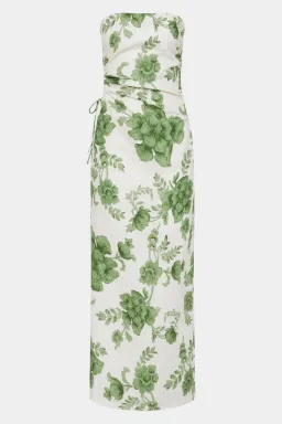 Sir the Label Gardella Strapless Midi Dress in Frisa Floral Print Size 2 / AU 10 for rent on The Volte - image 6