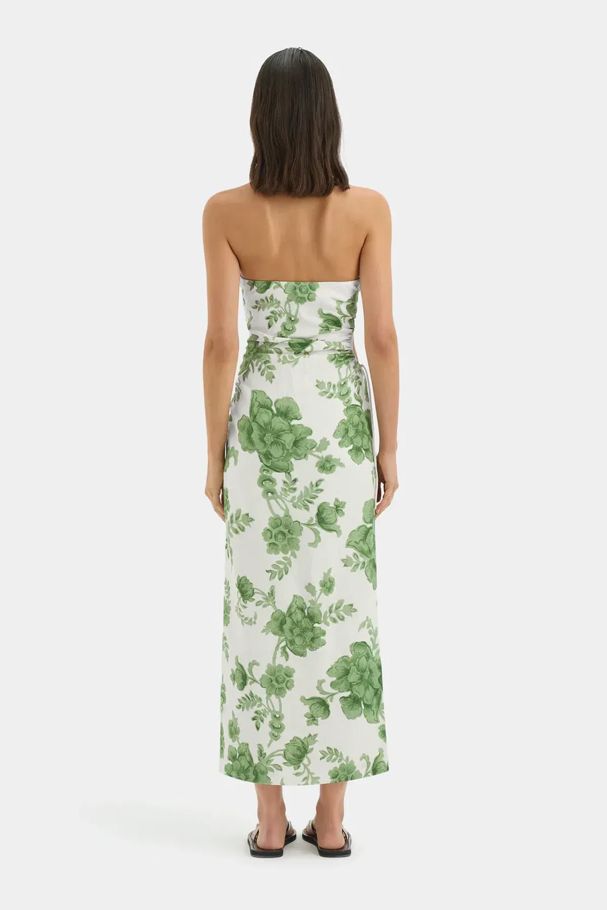 Sir the Label Gardella Strapless Midi Dress in Frisa Floral Print Size 2 / AU 10 - Image 3