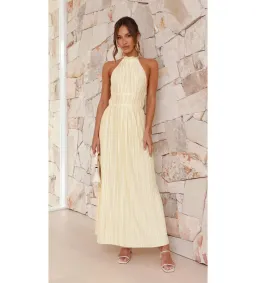Billy J Boutique Frances Maxi Dress in Yellow Size AU 8 for rent on The Volte - image 1