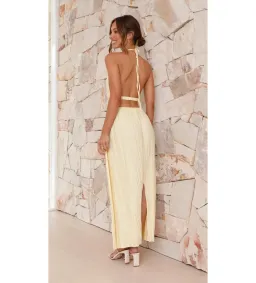 Billy J Boutique Frances Maxi Dress in Yellow Size AU 8 for rent on The Volte - image 6