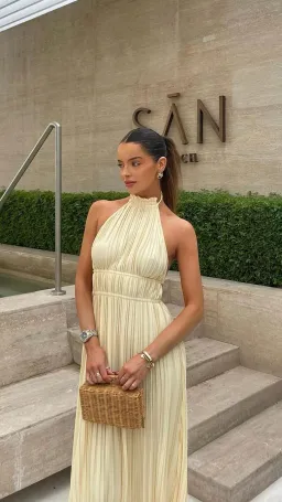 Billy J Boutique Frances Maxi Dress in Yellow Size AU 8 for rent on The Volte - image 3