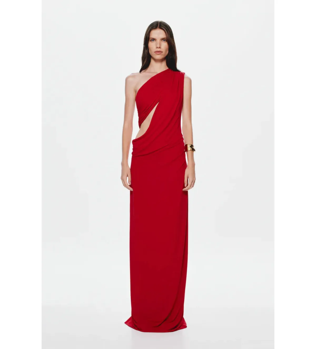 Misha Solstice Cupro Maxi Dress in Cherry Red Size 10 - Image 1