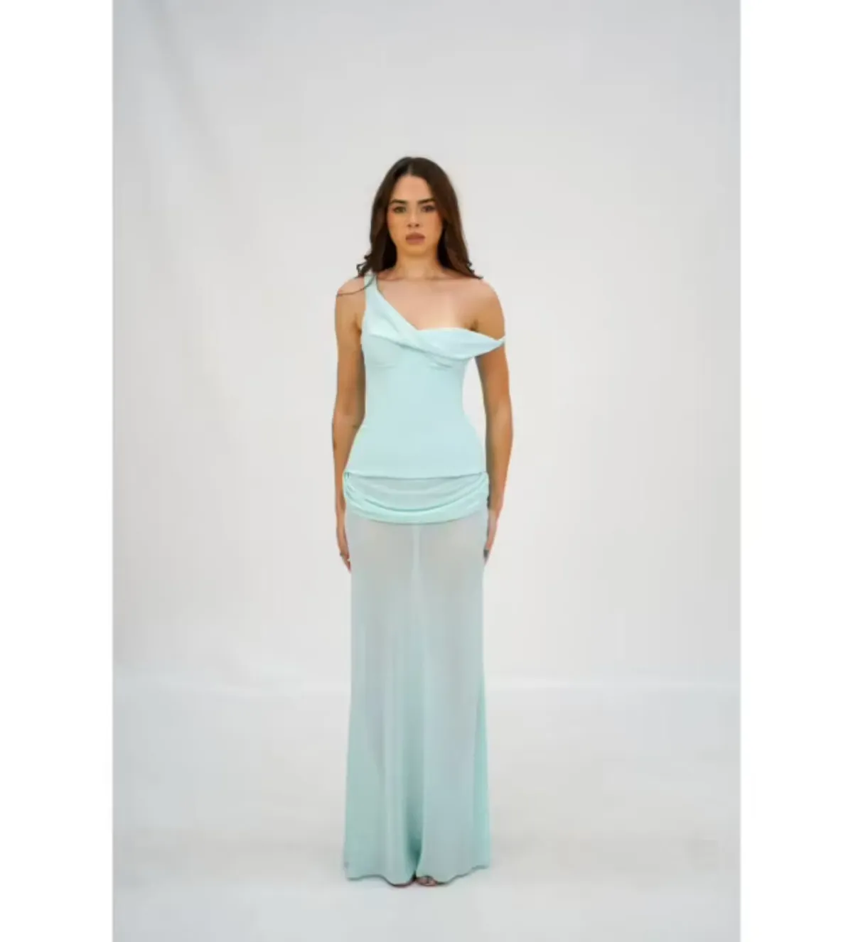 Natalie Rolt Cadence Maxi Gown Baby Blue Size 1 AU 8 - Image 1