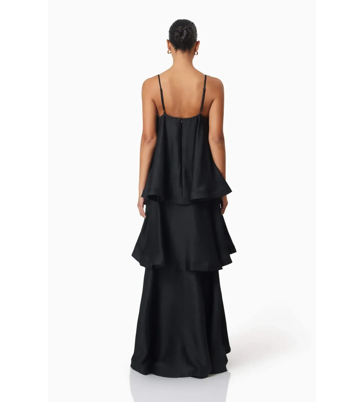 Elliatt Tilly Tiered Maxi Dress Black Size AU 14 - Image 4