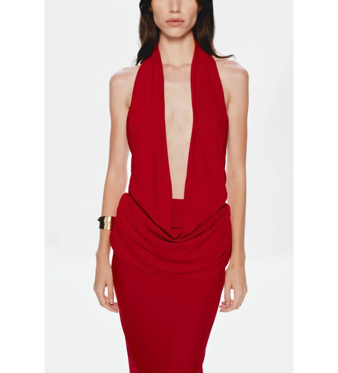 MISHA Vanessa Jersey Maxi Dress Cherry Size XS / AU 6 for rent on The Volte - main image