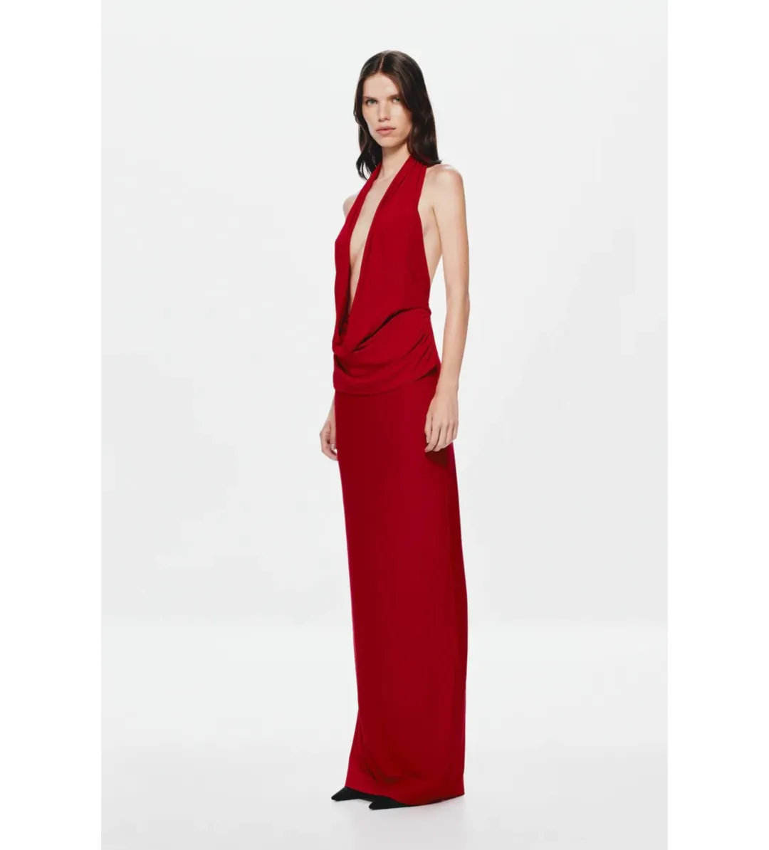 MISHA Vanessa Jersey Maxi Dress Cherry Size XS / AU 6 for rent on The Volte - main image