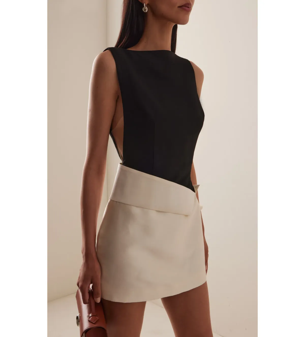 Rachel Gilbert Rikki Mini Dress in Black/White Size AU8 - Image 1
