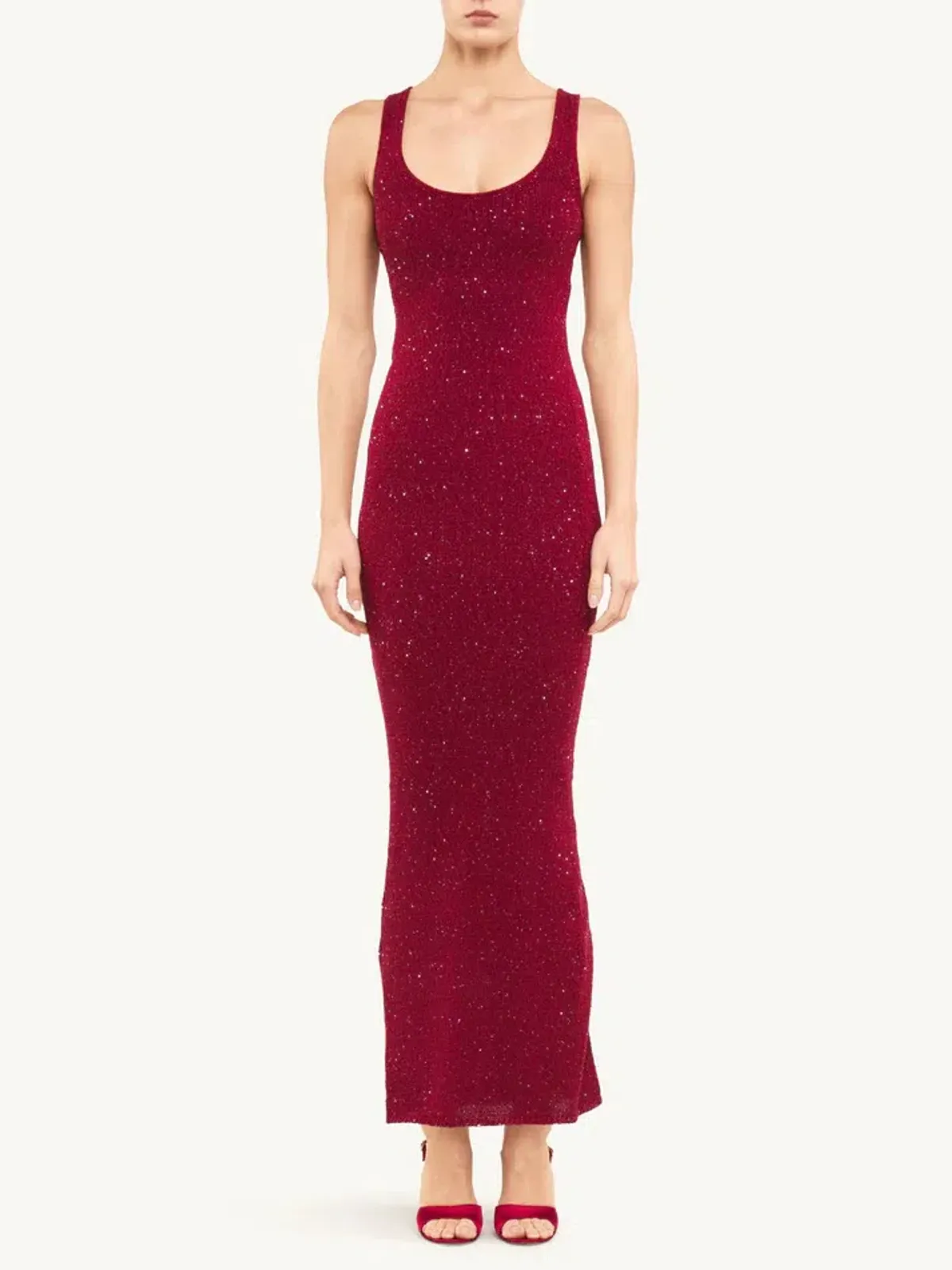 Asta Resort Ana Maxi Dress Wine Sequin Size XS / AU 6 - Image 1