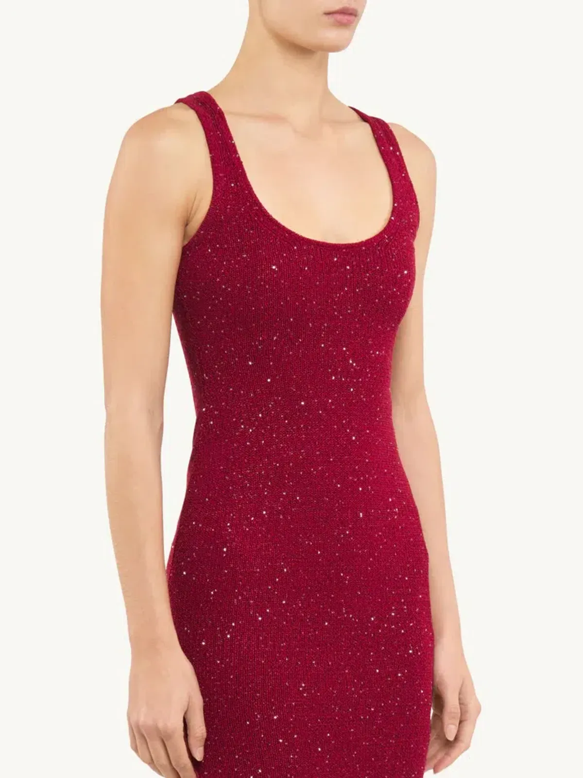 Asta Resort Ana Maxi Dress Wine Sequin Size L / AU 12 - Image 2
