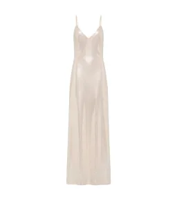 Manning Cartell High Voltage Slip Maxi Dress Nude Silver Size AU 6 for rent on The Volte - image 5