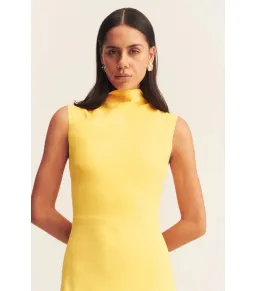Shona Joy Pierce Sleeveless Maxi Dress in Sunflower Size AU 8 for rent on The Volte - image 2