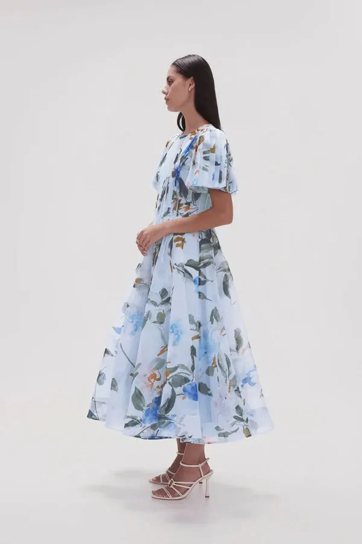 Aje Nova Pleated Midi Dress in Divine Orchid Size AU 14 - Image 2