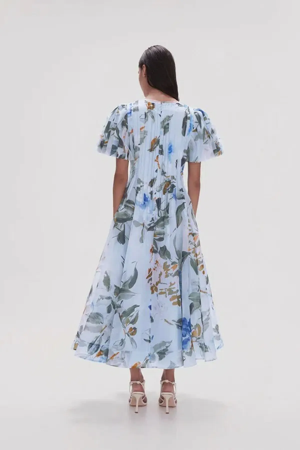 Aje Nova Pleated Midi Dress in Divine Orchid Size AU 14 - Image 4